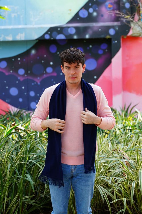 Bufanda Unisex con Flecos