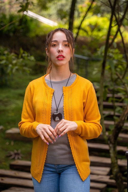 Cárdigan Cuello Redondo Mujer