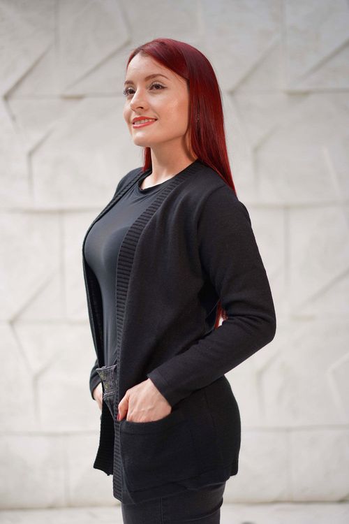 Cárdigan Bolsillos Mujer