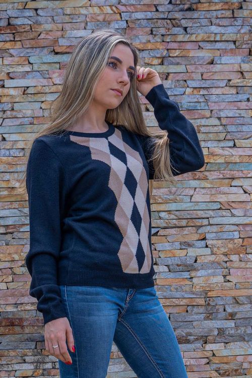 Suéter Cuello Redondo Mujer
