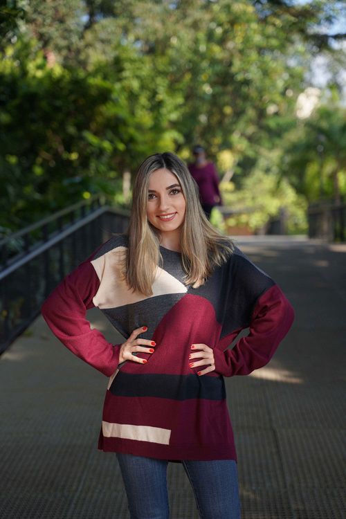 Suéter Cuello Redondo Mujer
