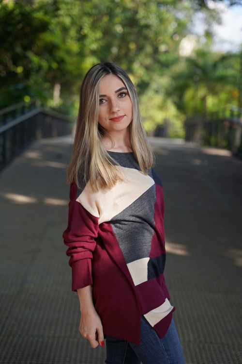 Suéter Cuello Redondo Mujer