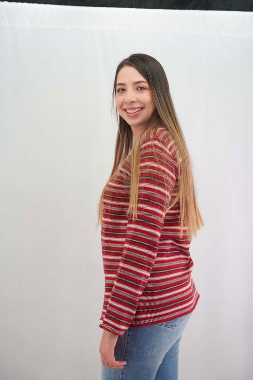 Suéter Cuello V Mujer