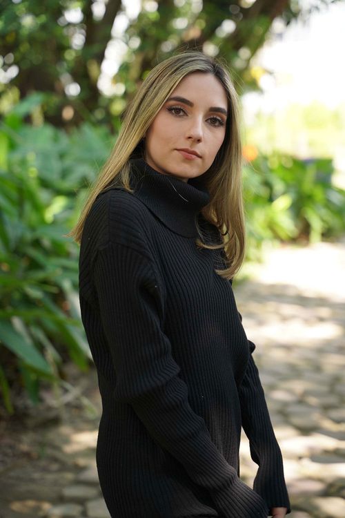 Suéter Acanalado Mujer