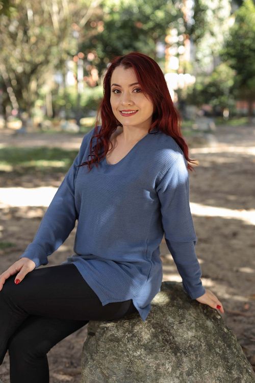 Suéter Largo Mujer