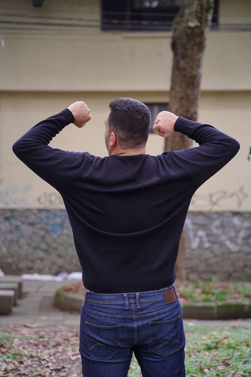 Suéter Plus Cuello V Hombre