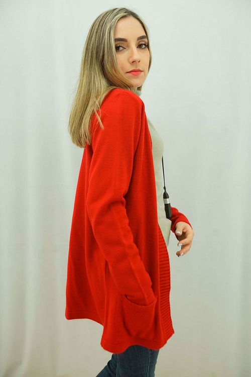 Cárdigan Bolsillos Mujer