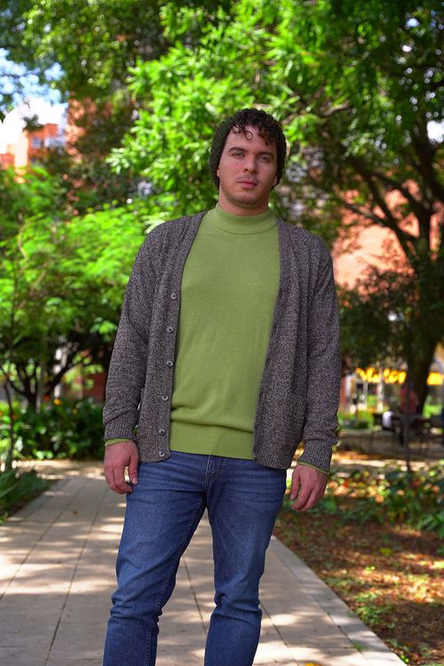 Cárdigan Bolsillos Hombre