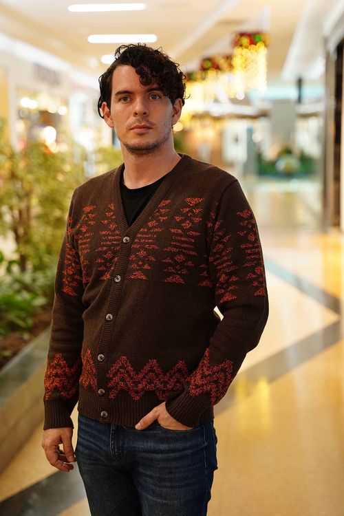 Cárdigan Dibujado Hombre