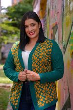 Cardigan-Cuello-V-Plus-Mujer