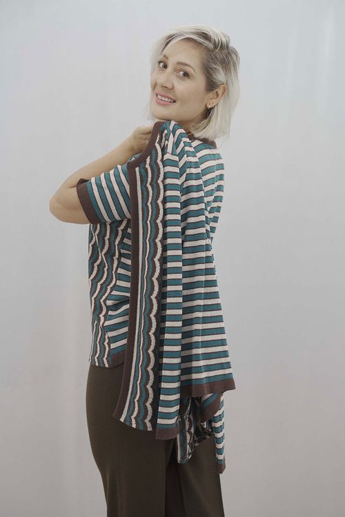 Blusa Cuello Redondo Mujer