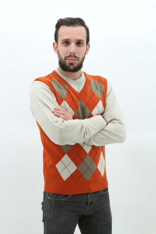 Chaleco Rombos Hombre