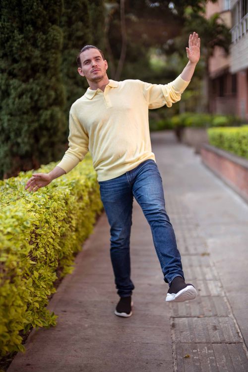 Suéter Cuello Polo Hombre