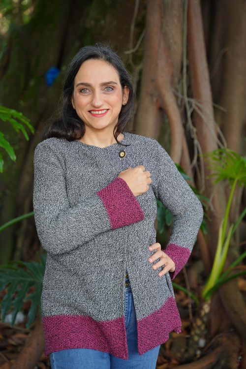 Cárdigan Cuello Redondo Mujer