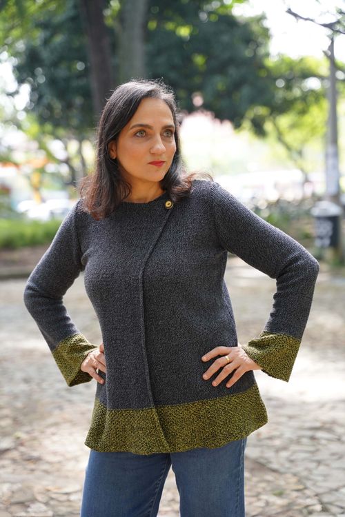 Cárdigan Cuello Redondo Mujer