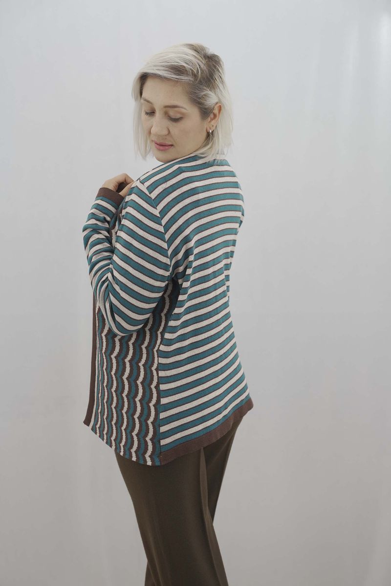 Jersey Tipo Cárdigan Saodimallsu Con Cuello Redondo Y Botones Para Mujer Venta Internacional Mkp 65042734