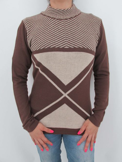 Suéter Cuello Alto Dibujado