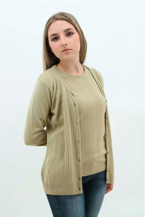 Suéter Cuello V Mujer