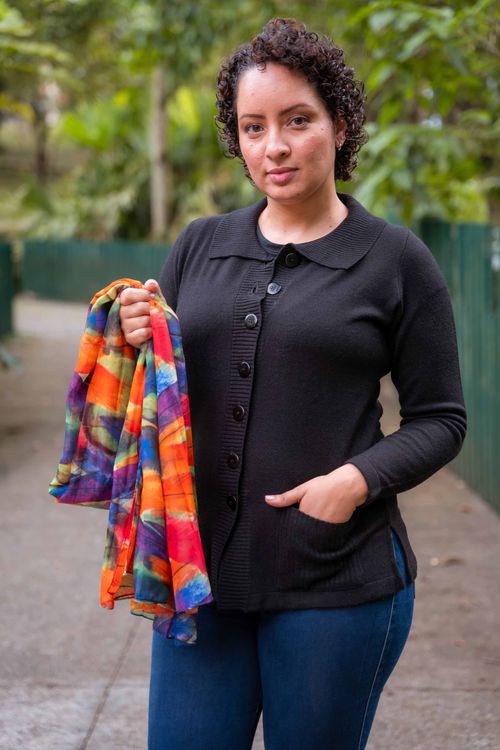 Cárdigan Cuello Polo Mujer