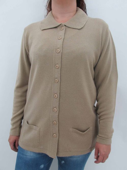 Suéter Plus Cuello Polo Mujer