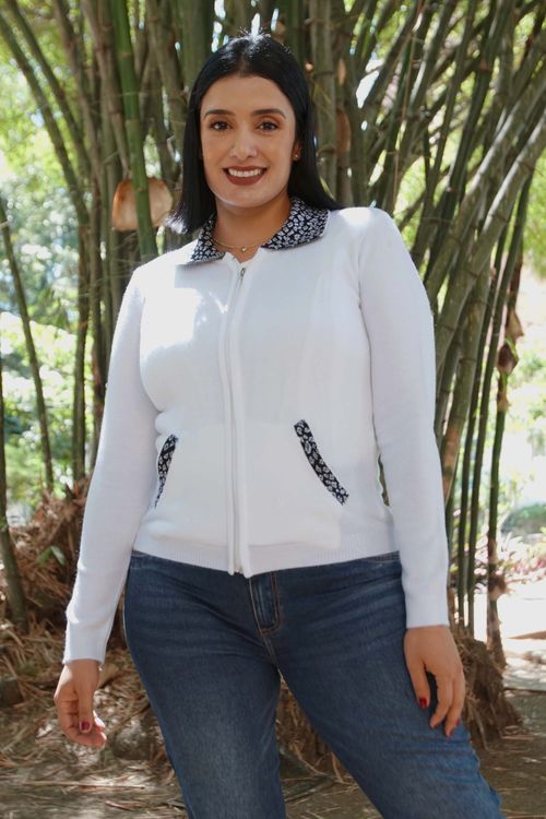Suéter Cuello Polo Mujer