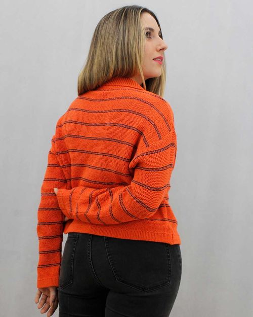 Suéter Cllo Polo Rayas Mujer