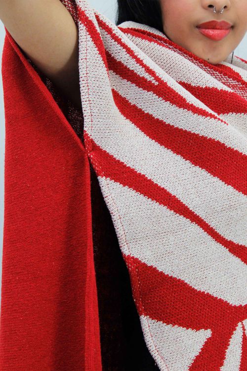 Capa Cuello Drapeado Mujer