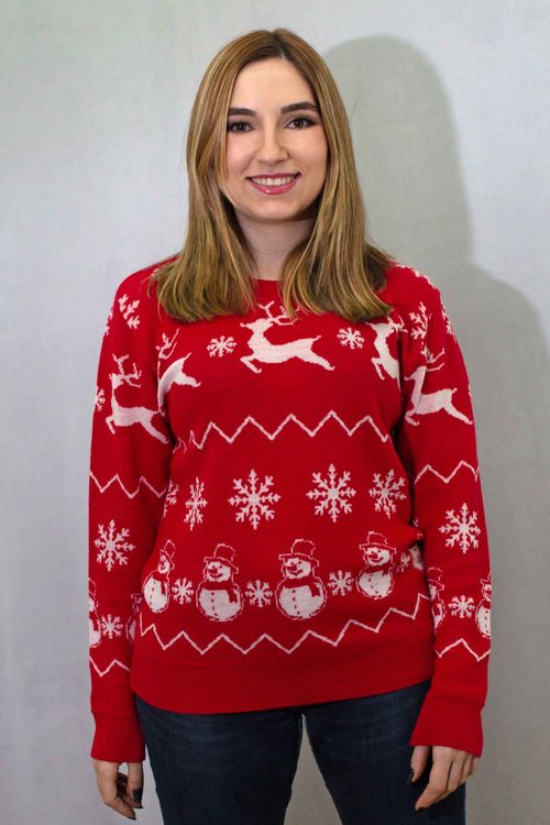 Suéter Unisex Navideño Muñeco Nieve