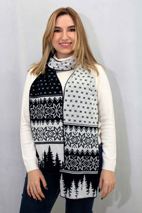 Bufanda Unisex Navideña Bosque