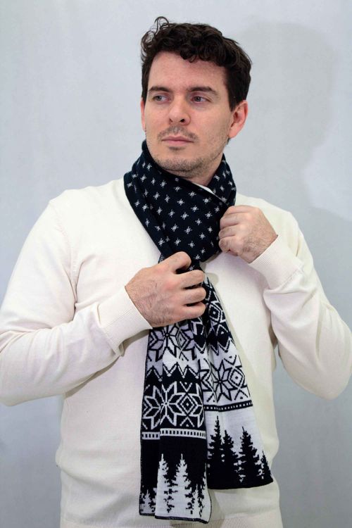 Bufanda Unisex Navideña Bosque