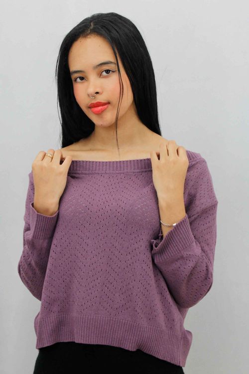 Suéter Cuello Bandeja Petinet Mujer