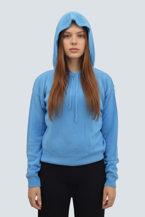 Suéter Capota Con Cordón Mujer